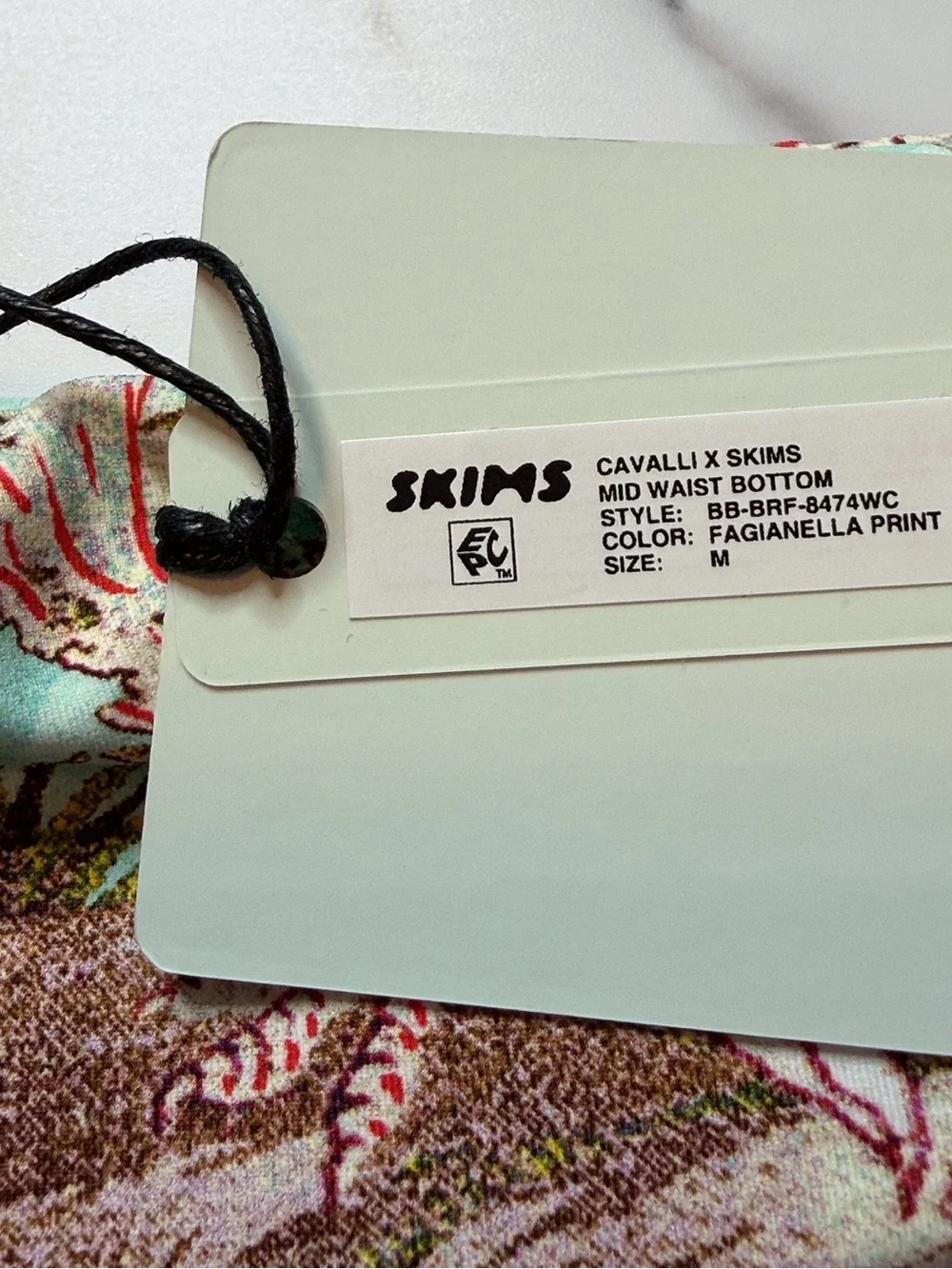 NWT Skims x Roberto Cavalli Mid Waist Bikini Bottom